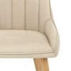 Rosa Oak Dining Chair Beige