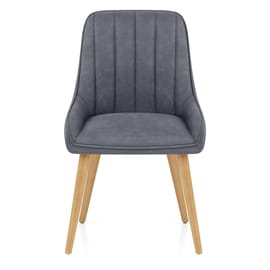 Rosa Oak Dining Chair Blue