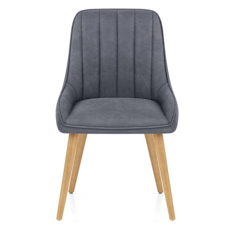 Rosa Oak Dining Chair Blue