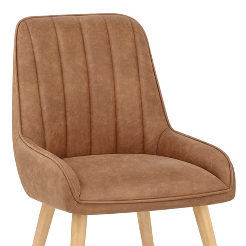 Rosa Oak Dining Chair Tan