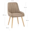 Rosa Oak Dining Chair Brown