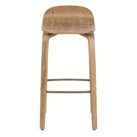 Curve Bar Stool Antique Oak