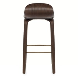 Curve Bar Stool Antique Walnut