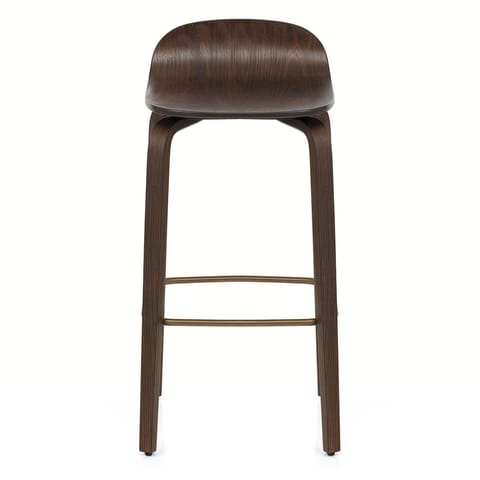 Curve Bar Stool Antique Walnut