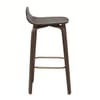 Curve Bar Stool Antique Walnut