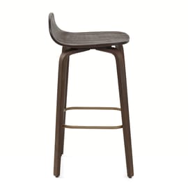 Curve Bar Stool Antique Walnut