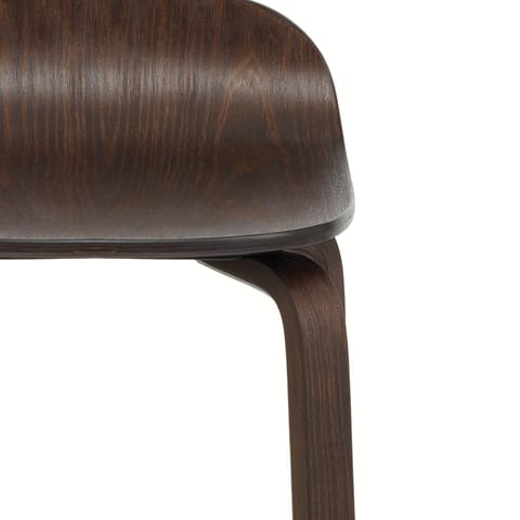 Curve Bar Stool Antique Walnut