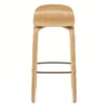 Curve Bar Stool Polished Oak