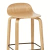 Curve Bar Stool Polished Oak