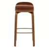 Curve Bar Stool Polished Walnut