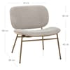Dusk Chair Beige Fabric