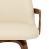 Franco Walnut Bar Stool Cream