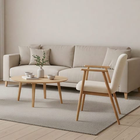 Ripley Chair Beige Fabric