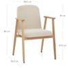 Ripley Chair Beige Fabric
