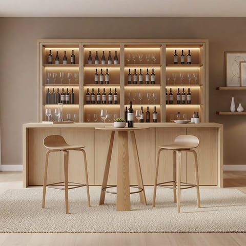 Bravo Bar Table Antique Oak