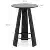 Bravo Bar Table Black Wood