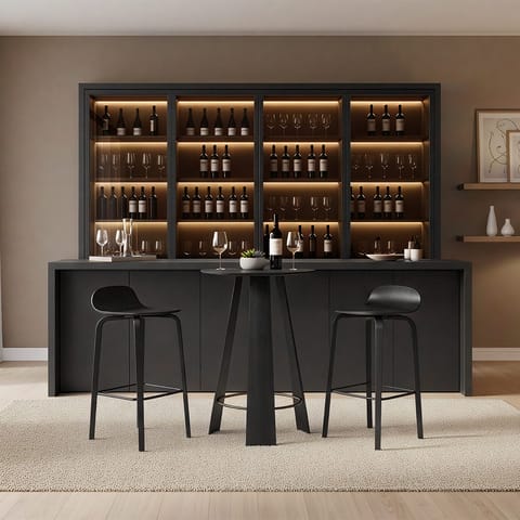 Bravo Bar Table Black Wood