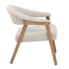 Taylor Oak Chair Beige Fabric