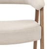 Taylor Oak Chair Beige Fabric
