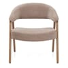 Taylor Oak Chair Brown Fabric