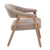 Taylor Oak Chair Brown Fabric