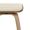 Remy Oak Stool Cream Real Leather