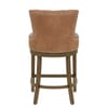 Knightsbridge Oak Stool Tan Leather