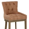 Knightsbridge Oak Stool Tan Leather