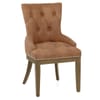 Knightsbridge Oak Chair Tan Leather