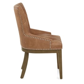 Knightsbridge Oak Chair Tan Leather