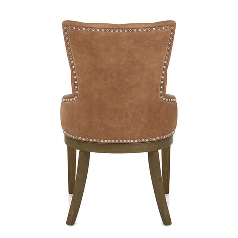 Knightsbridge Oak Chair Tan Leather