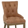 Knightsbridge Oak Chair Tan Leather