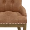 Knightsbridge Oak Chair Tan Leather