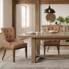 Knightsbridge Oak Chair Tan Leather