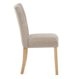 Bradbury Oak Dining Chair Tweed Fabric