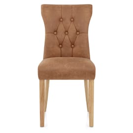 Bradbury Oak Dining Chair Tan