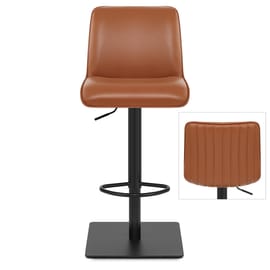 Lola Real Leather Bar Stool Tan
