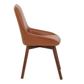 Vito Real Leather Dining Chair Tan