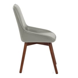 Vito Real Leather Dining Chair Grey