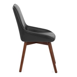 Vito Real Leather Dining Chair Black