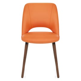 Santo Real Leather Chair Orange
