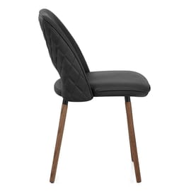 Santo Real Leather Chair Black