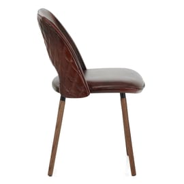 Santo Real Leather Chair Antique Brown