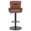 Faraday Bar Stool Brown Real Leather