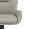 Faraday Bar Stool Grey Real Leather