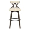 Nash Stool Dark Walnut & Cream