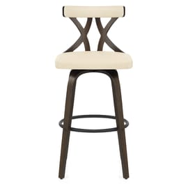 Nash Stool Dark Walnut & Cream