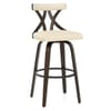 Nash Stool Dark Walnut & Cream