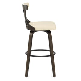 Nash Stool Dark Walnut & Cream