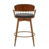 Opera Bar Stool Walnut & Black